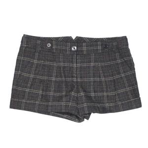 Express Plaid Wool Blend Shorts